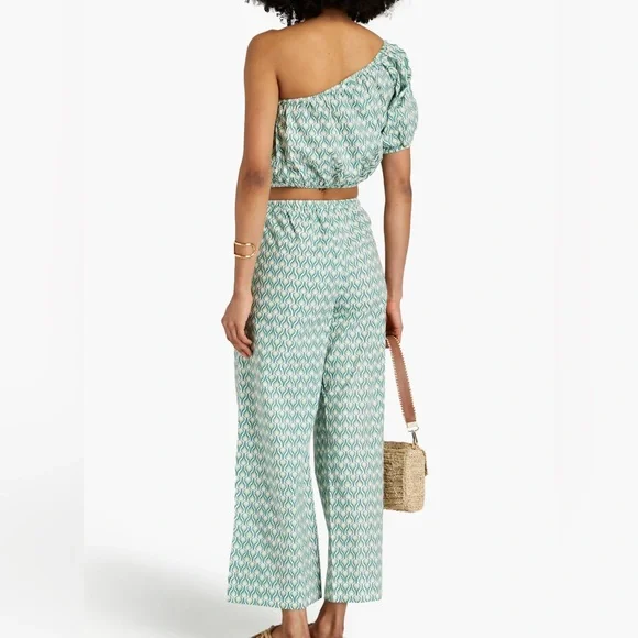 Onia | printed cotton-poplin top + pants - Picture 5 of 7